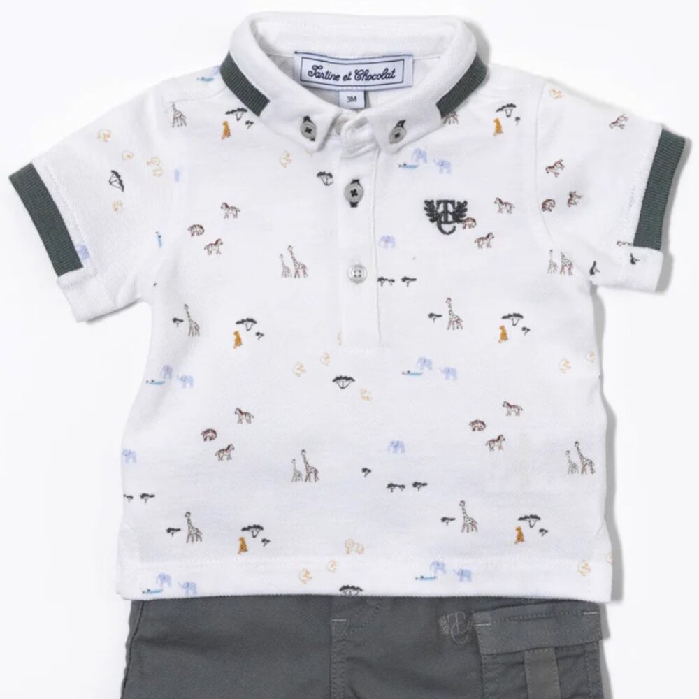 Tartine et chocolat Polo Knitwear Print White size 12 months